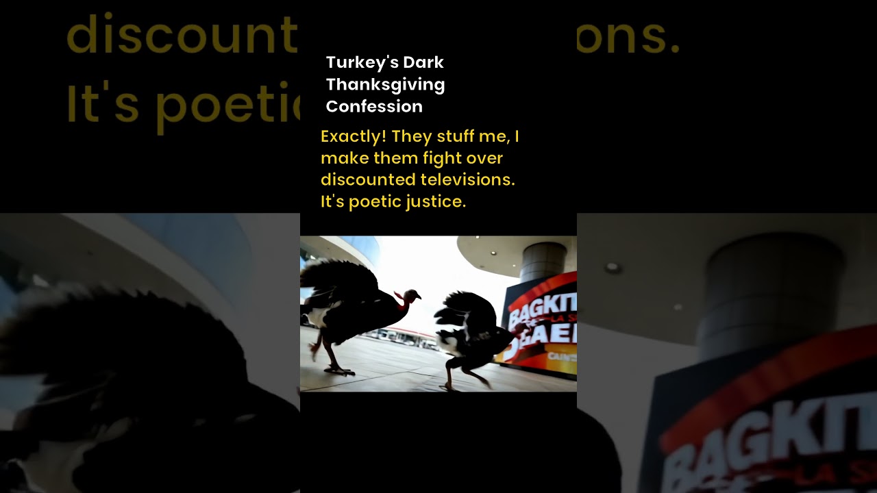Turkey's Dark Thanksgiving Confession #YapperBot #AI #turkey #BlackFriday #Thanksgiving #shorts