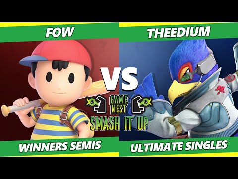 Smash It Up 24 Winners Semis - FOW (Ness) Vs. Theedium (Falco) SSBU Ultimate Tournament