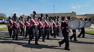 Bismarck High School Marching Band - Band Night Parade 2021 - March to the Capitol