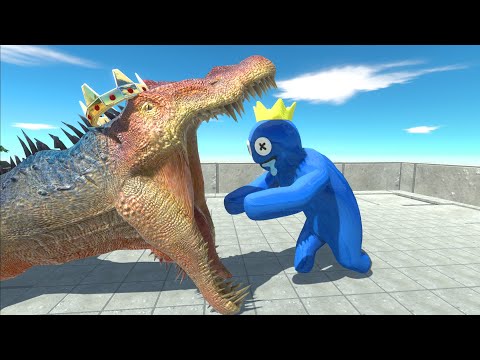All Units Attack Spinosaurus Head - Animal Revolt Battle Simulator