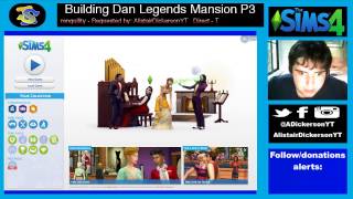 The Sims4 Live stream Building  a Penthouse for Dan Legends P3