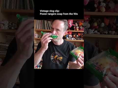 Found some Power Rangers soap. A clip from my vintage YouTube vlog