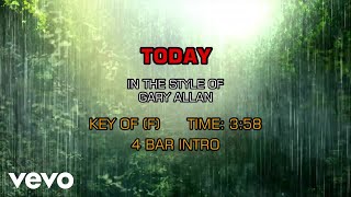 Gary Allan - Today (Karaoke)