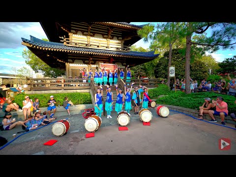 4K | Matsuriza Taiko Drummers Final Show EPCOT | 3D Binaural Audio