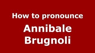How to pronounce Annibale Brugnoli