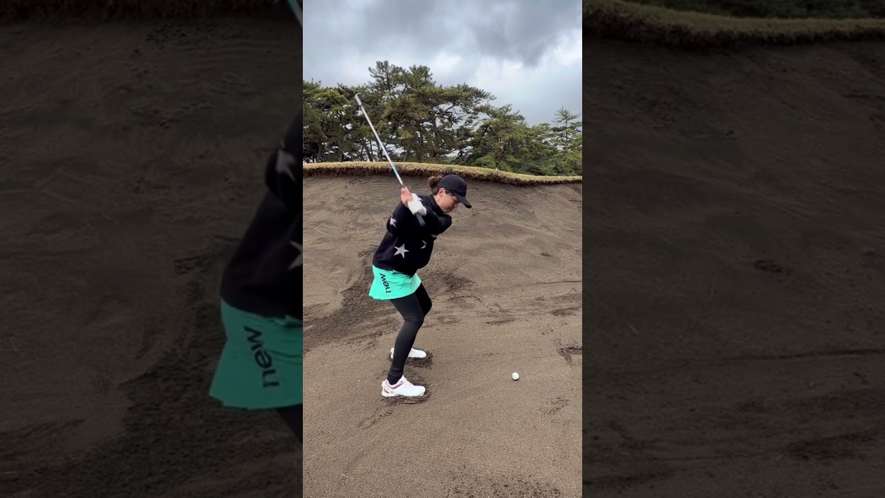 高さの出るバンカーショット #ゴルフ #pgaティーチングプロ