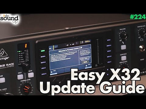 Behringer x32 Firmware Update Step-by-Step Guide
