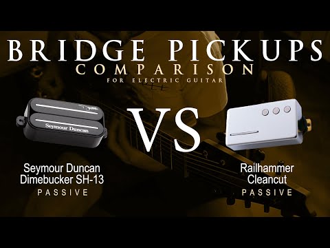 Seymour Duncan DIMEBUCKER SH-13 vs Railhammer CLEANCUT - Bridge Guitar Pickup Comparison Tone Demo