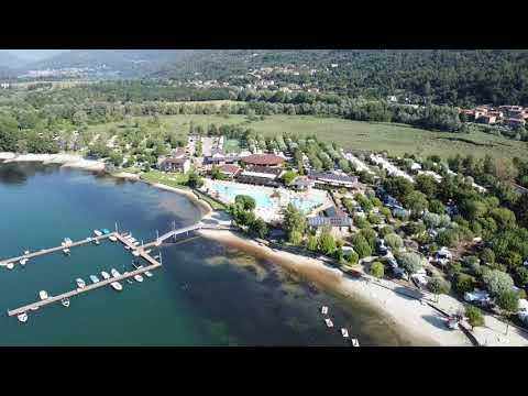 Camping Village Isolino Pool and Beach.