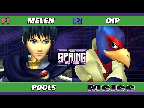 Xanadu Spring Arcadian - Melen (Marth) Vs. DIP (Falco) Smash Melee - SSBM