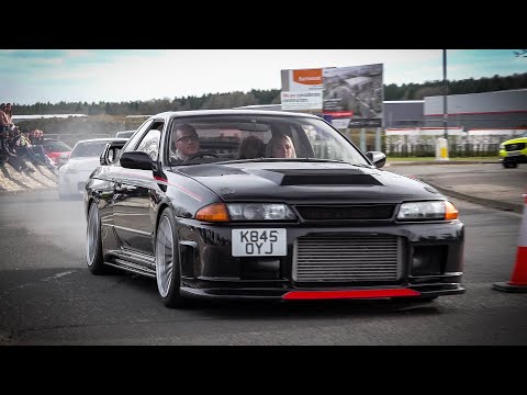 JDM Cars Accelerating - Leaving JapFest Silverstone 2022 [Part 2 of 2]