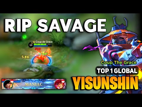 RIP SAVAGE! Yss Best Build 2023 [ Yi Sun Shin Top 1 Global Gameplay ] By Bless - MLBB