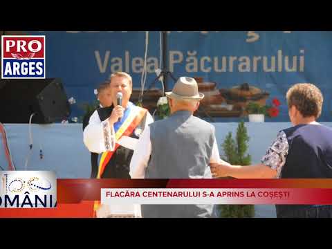 Flacara Centenarului a fost aprinsă în comuna Coșești