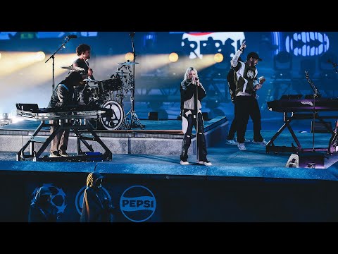 LINKIN PARK with an incredible #PepsiKickoffShow performance at the UCL final in Munich