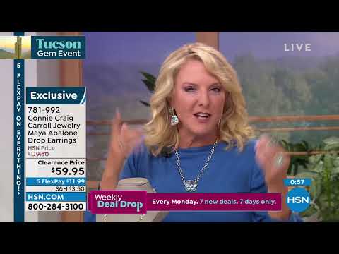 Connie Craig Carroll Jewelry Maya Abalone Freeform Drop ...