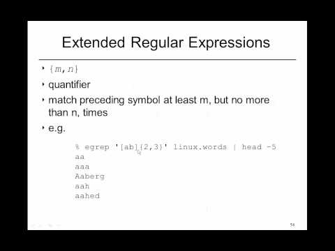 2013 10 1    Regular Expressions 9 Extended Regular Expressions Metacharacter