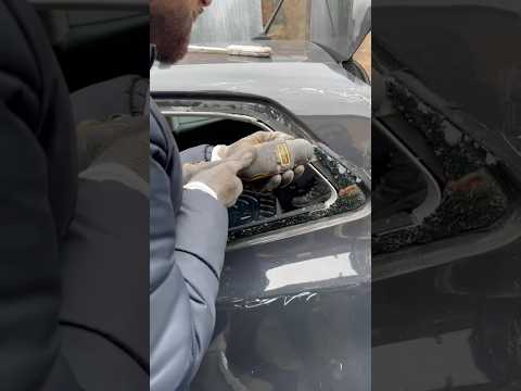 How To Install Rear Quarter Panel Side Glass -# diy#amazing