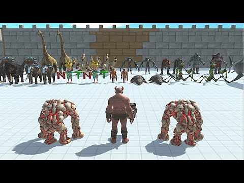 2 LAVA GOLEM WITH OGRE LORD VS 2X BOSS - Animal Revolt Battle Simulator