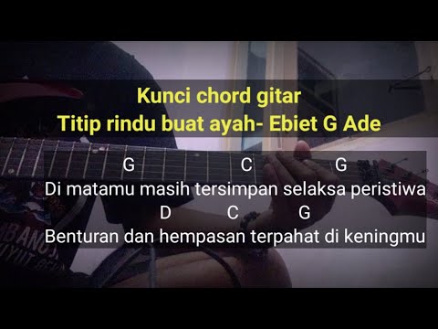 Kunci chord gitar Titip rindu buat ayah - Ebiet G Ade