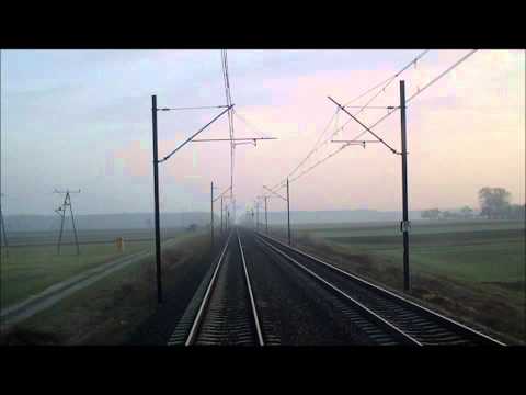 CMK Centralna Magistrala Kolejowa HD  odcinek Grodzisk Maz - Psary łącznica w 15 minut 100% trasy