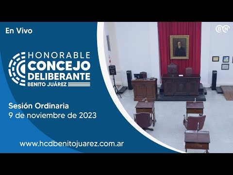 En Vivo | Sesión Ordinaria del HCD de Benito Juárez del día 9 de Noviembre de 2023