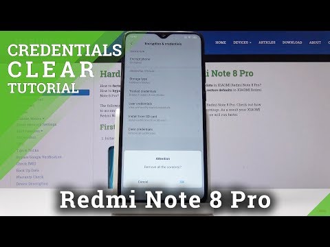 How to Erase All Licenses in Xiaomi Redmi Note 8 Pro - Clear Credentials