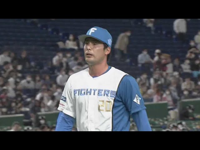 【6回表】ファイターズ・上原健太 3者凡退でリリーフの仕事を完璧に果たす!! 2022年4月27日 北海道日本ハムファイターズ 対 オリックス・バファローズ