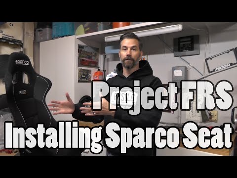 Sparco EVO seat install into a Scion FRS