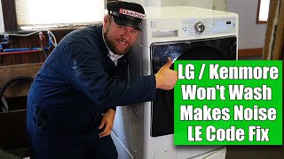 LG or Kenmore Washer Won't Run and Makes Noise — Solving the LG Error Code