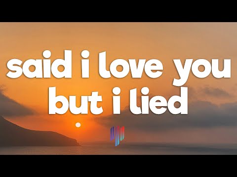Michael Bolton - Said I Loved You...But I Lied (Lyrics)