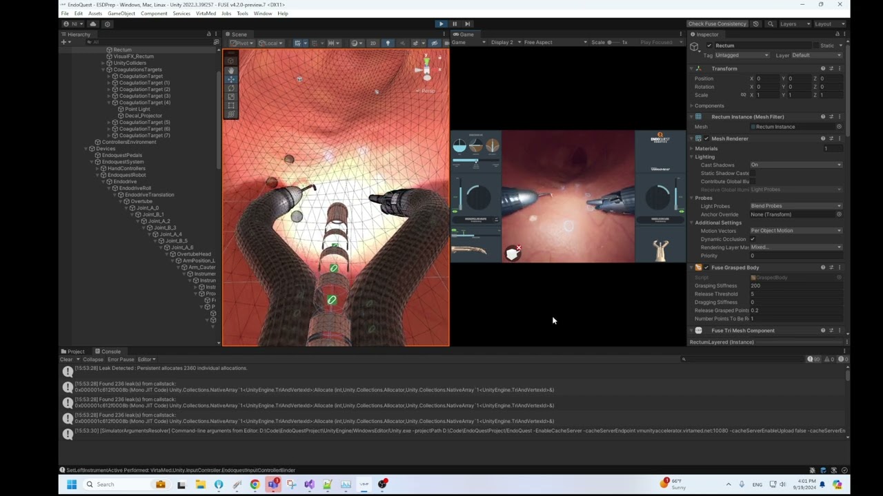 Treinamento cirúrgico robótico VR da VirtaMed (imagens no Editor)