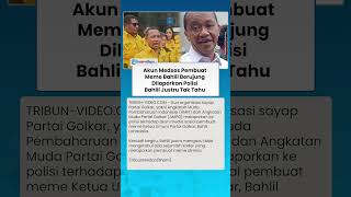 Akun Medsos Pembuat Meme Bahlil Berujung Dilaporkan Polisi, Bahlil Justru Tak Tahu