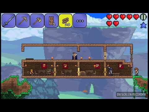 Terraria let's play ep 3: dryad! Traveling merchant! Katana