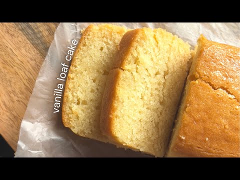 let’s make an eggless vanilla loaf cake :] 