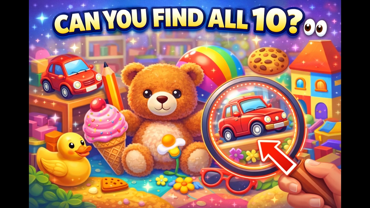 Can You Find All 10 Hidden Objects?👀 Fun Kids Game! Gurkirat's FunLand