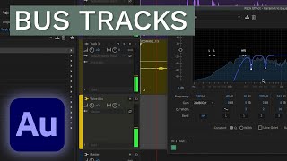 Routing Multiple Audio Tracks to One Track With a Bus Track - Adobe Audition Tutorial