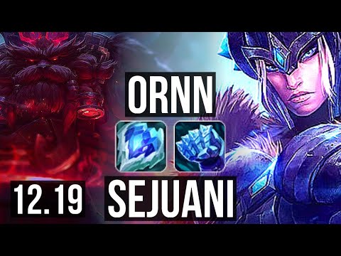 ORNN vs SEJUANI (TOP) | 2/0/5, 65% winrate | KR Grandmaster | 12.19