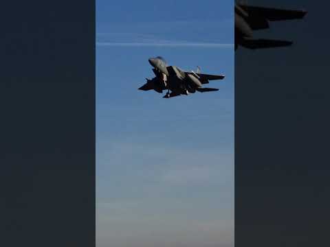 McDonnell Douglas F-15C Eagle. USAF 493FS / 48 FW Landing