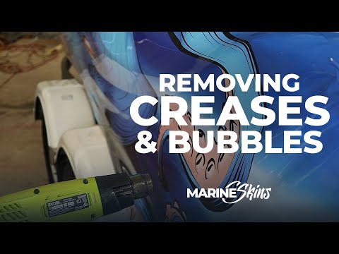 Removing Creases & Bubbles in Vinyl Boat Wraps