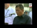 Peace monitors destroy last of rebels' weapons Peace monitors destroy last of rebels' weapons