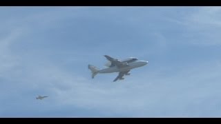 preview picture of video 'Space Shuttle Endeavour Flyover Los Angeles Mt. Washington Kite Hill'