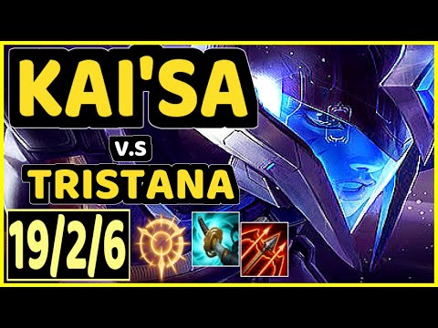 LEO (KAI'SA) vs TRISTANA - 19/2/6 KDA BOTTOM ADC CHALLENGER GAMEPLAY - KR