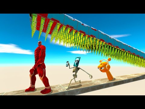 thE UnLuCkY onE will be CauGht by GigAnTiC FaLLinG sPikE - Animal Revolt Battle Simulator