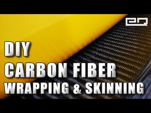 How to Hand Lay Real Carbon Fiber Wrapping / Skinning Tutorial