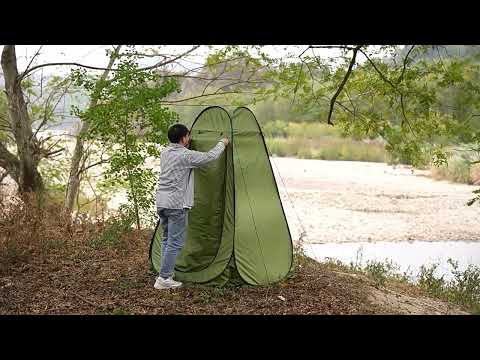 Skládací převlékací/sprchovací kabina NILS Camp NC1706 zelená