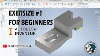 Download the video "Autodesk inventor Exercise 1 for beginners"