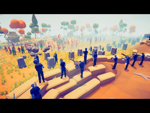 80x POLICE vs ALL FACTION - Totally Accurate Battle Simulator TABS