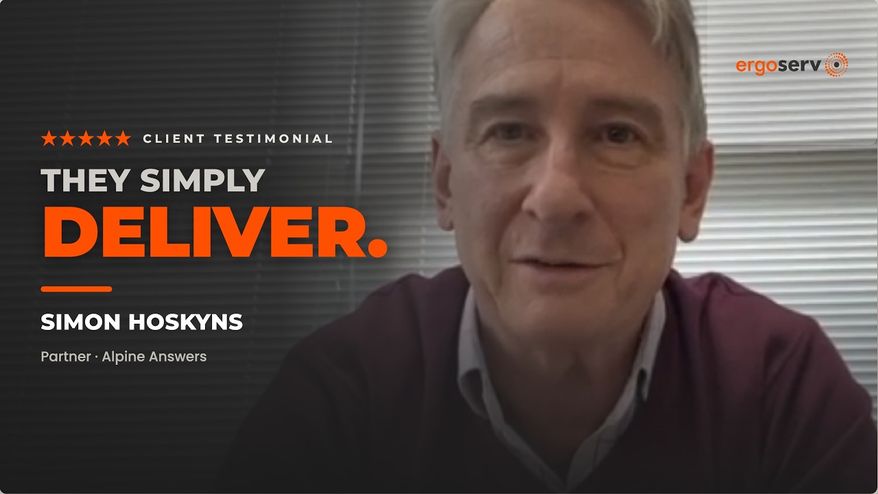 Simon Hoskyns, <br> Co-founder of Alpine Answers - Testimonial for ErgoServ