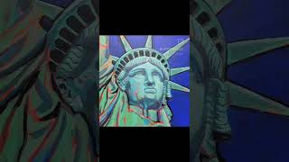 Statue of Liberty Acrylic Painting Transformation By CozyPixelFluff