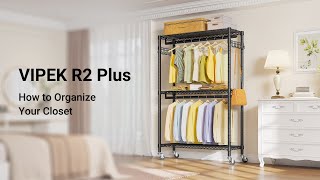 VIPEK R2 Plus Rolling Clothes Rack